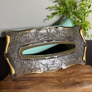 Vintage Amerock Carriage House Brass Tissue Box Cover
